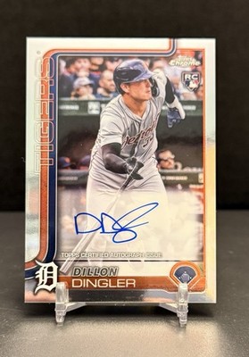 2025 Topps Chrome RC Dillon Dingler Auto Detroit Tigers #RA-DD [A]