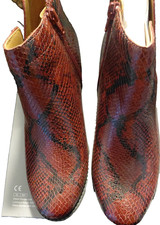 Women's Vionic Clara Boa Ankle Boots Size 8.5 M Wine Leather