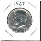 1967 KENNEDY HALF 40% SLVR JUST UNDER UNCIRCULATED