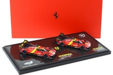 1:43 BBR Ferrari 499P Le Mans 2023 Special Set #50 + #51 Carbon Base - Limited 5