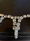 VTG Silver Rhinestone Choker Necklace Gorgeous Royalty Status As Is No Closure — photo 5