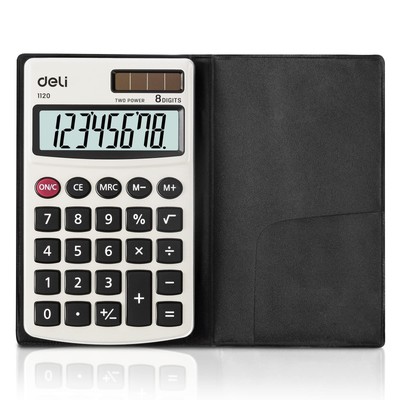 Calculator, Standard Function Basic Calculators, Solar Battery Dual Power Off...