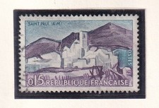 🦬Timbre France N°1311 Oblitéré - Saint Paul de Vence -  1961🦬
