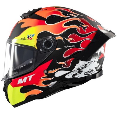 MT Thunder 4 Yamanaka Motorradhelm Integralhelm Straßenzulassung ECE 22.06 Fire