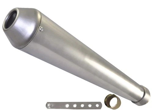 Voodoo Natural Cafe 17in Reverse Cone Muffler 1.5in-1.78in Inlet Stainless