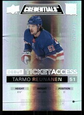 2021-22 Upper Deck Credentials #83 Tarmo Reunanen RC /999 - HKY