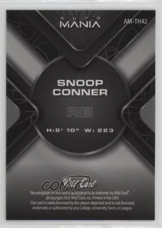 2022 Mania Triangle Scribbles Gold Lazers /4 Snoop Conner Rookie Auto RC - Image 2 of 2