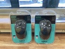 LOT OF 2 Logitech 910-004277 M310 Wireless Mouse - Black BRAND NEW