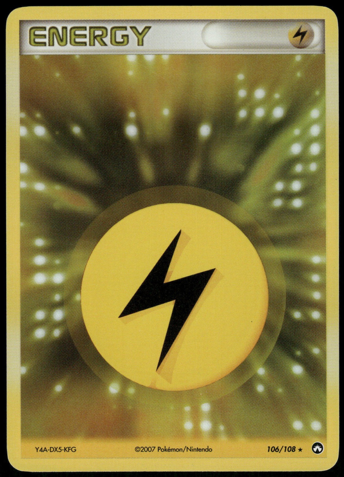 Pokemon Lightning Energy Rare Power Keepers 106/108 NM Holo