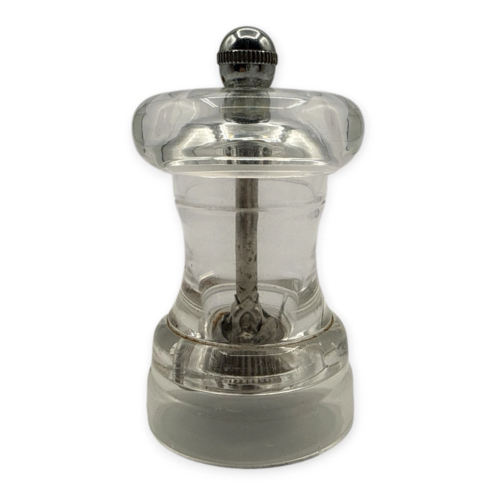 Peugeot Manual Salt Mill Transparent Adjustable Grinder for Rock Salt Pepper