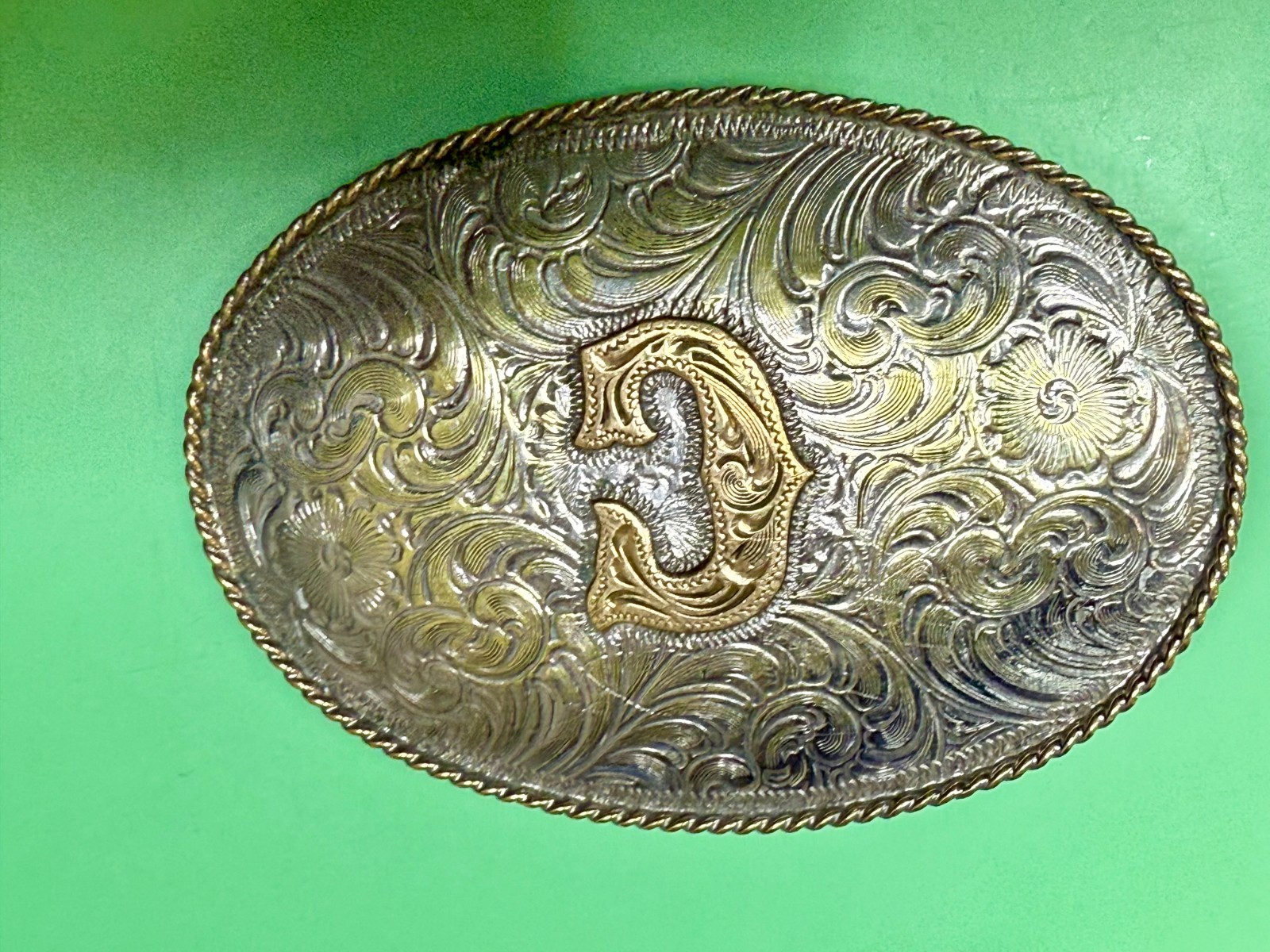 Initial Letter G Monogram Artisan Made? Two Tone … - image 10