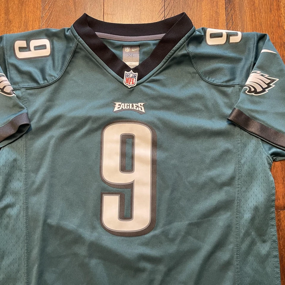 Camiseta deportiva Philadelphia Eagles para hombre XL verde Nick Foles 9 NFL fútbol Nike Foto 3 de 4