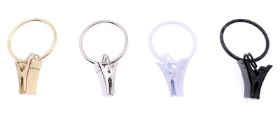 Seilklammer Ringklammer Drahtringe mit Clip Ø 22 mm, 20 Stück