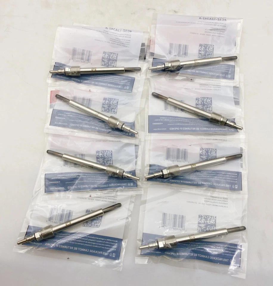 8X Motorcraft ZD32 4C3Z12A342AA Glow Plug Fits For 04-07 F250 F350 F450 6.0L New Foto 2 de 4
