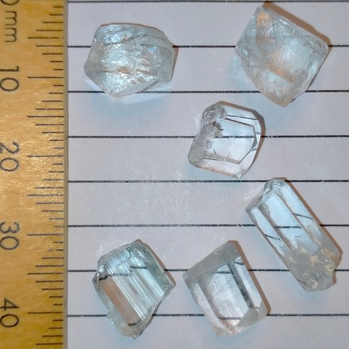 Beryl Goshenite facet rough mostly eye clean loose crystals Shigar 31.1ct - Picture 6 of 6