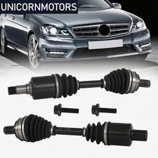 For Mb W204 W207 4matic Pair Front Complete Cv Axle Shaft Assembly New