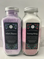 Lot 2 Finchberry Fizzy Salt Soak - Sweet Dreams & Cranberry Chutney - NEW