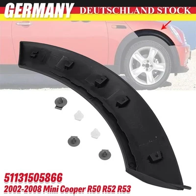 Vorne Radlauf Abdeckung Obere Rechts 51131505866 Für Mini Cooper R50 R52 R53 NEW - Bild 1 von 4
