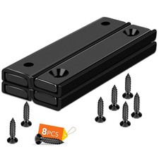 DIYMAG Strong Neodymium Rectangular Magnets 4Pack, 2.36" x 4P-2.36IN, Black