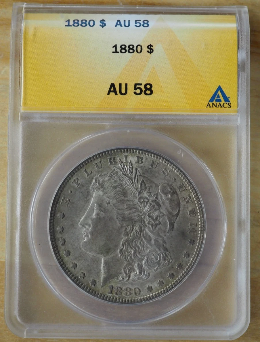 AU 58 Graded Morgan US Dollars (1878-1921) for sale | eBay