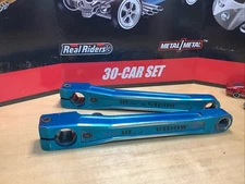 Vintage Odyssey Black Widow Pro Racing BMX Cranks 175mm Crankset BLUE RARE