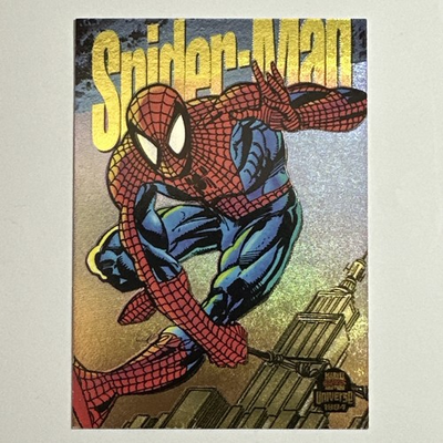 #ad #ad Spider Man 6 of 9 Limited Edition Power Blast Fleer 1994 Marvel Universe $6.98