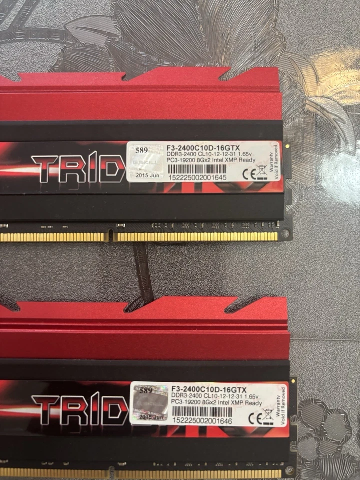 G.Skill PC3-19200 16 GB (x2) DIMM 2400 MHz DDR3 SDRAM Memory (F3-2400C10D-16GTX) - Image 3 of 3