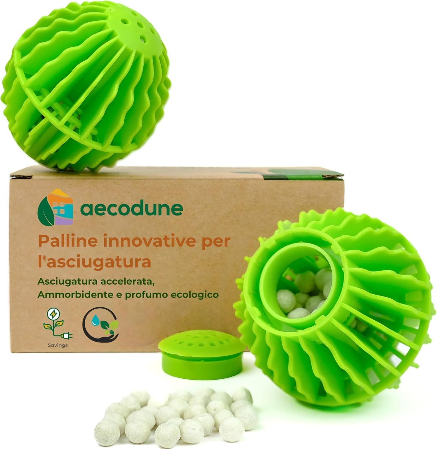 Palla Asciugatrice Riutilizzabile 2X - Risparmio Energetico e Morbidezza