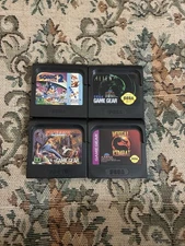Sonic 2 Alien 3 Streets Of Rage Mortal Kombat- 4 Game Gear Game Lot