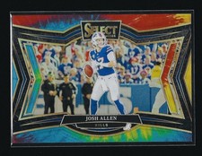 2024 Panini Select Field Level Tie Dye Prizm Josh Allen Bills 9/25