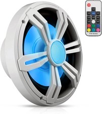 Pyle PLRGSW124WT 12" Slim Marine Subwoofer W/ Rgb Lights