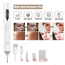 LCD Laser Plasma Skin Tag Remover Age Spot Pen Mole Wart Tattoo Removal Machine