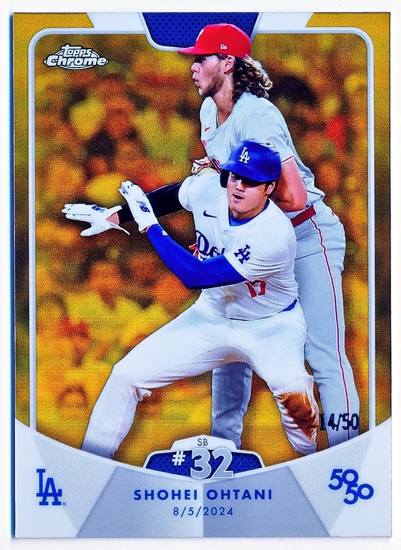 2024 Topps Shohei Ohtani 50/50 SB 32 Chrome Gold Refractor #65 (xx