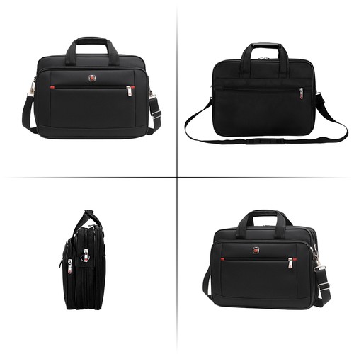 15,6 zoll Herren Laptop Tasche Aktentasche Business Arbeitstasche Umhängetasche - Afbeelding 9 van 20