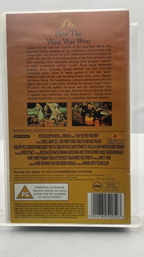 How The West Was Won VHS MGM John Wayne Gregory Peck Western Classic Movie - Picture 2 of 3