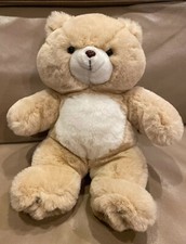 Vintage FAO Schwarz Plush CREAM Bear 18  Large Stuffed Teddy Animal SOFT Korea