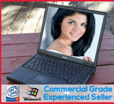 Dell Latitude Pentium 4 P4 C640 Commercial laptop Windows 98 Win98 Embroidery