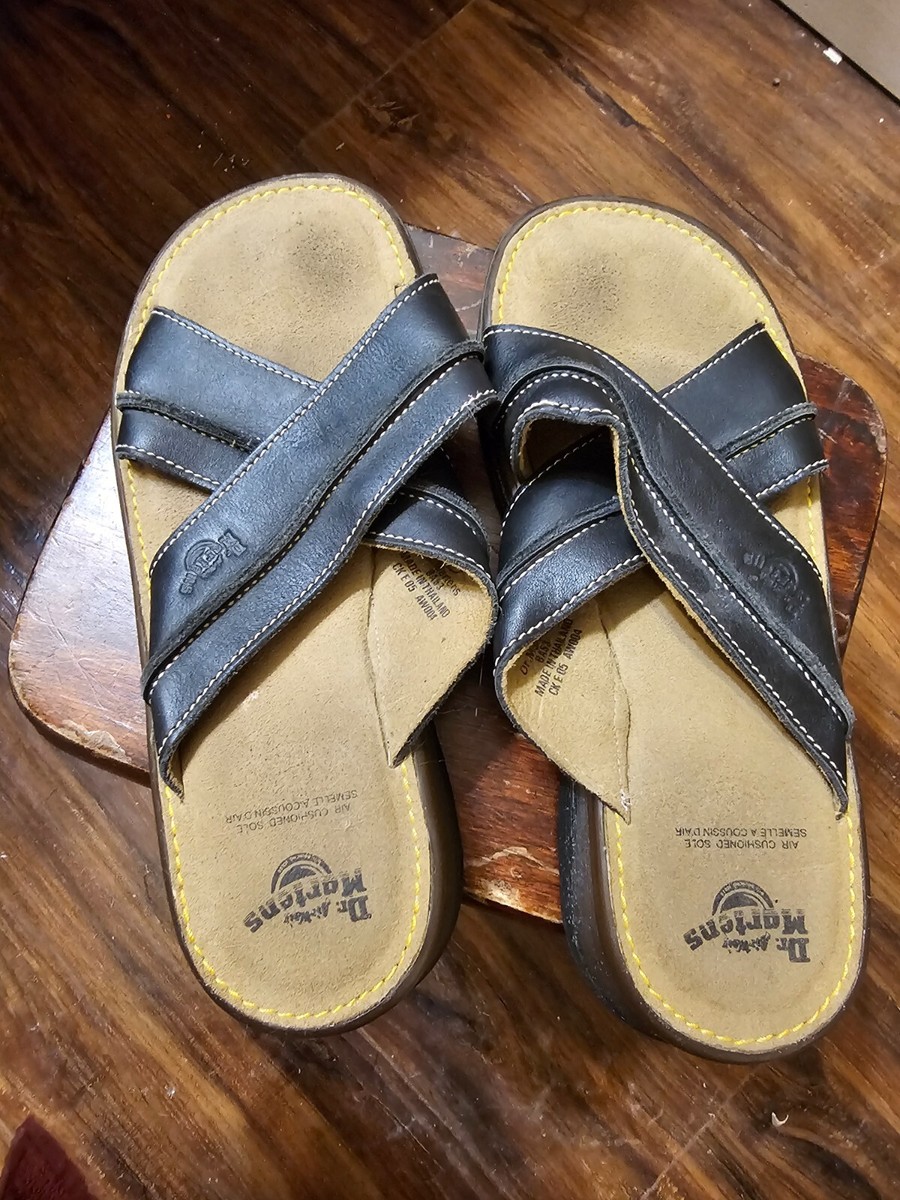 Dr Marten 1990s vintage Y2K leather slip on sandals UK size 