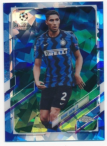 ACHRAF HAKIMI 2020-21 TOPPS CHROME SAPPHIRE UEFA CHAMPIONS #31 MINT B
