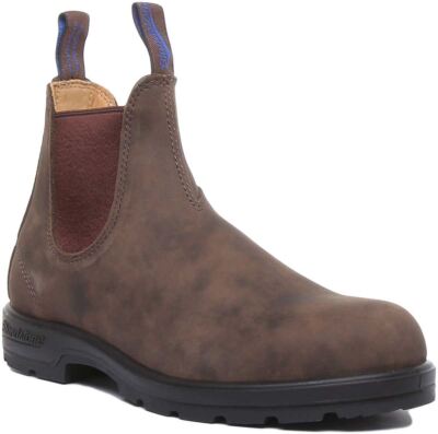 Blundstone 584 Damen-Chelsea-Boots aus Leder zum Überziehen in Rost Größe UK 3   7