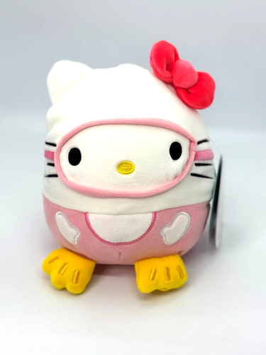 Squishmallows x Sanrio Squad Hello Kitty con gafas de buceo 6,5 pulgadas nuevas con etiquetas - Imagen 10 de 12