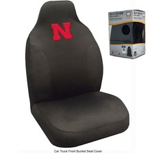 New Ncaa University Of Nebraska Cornhuskers Car Truck Front Seat Cover