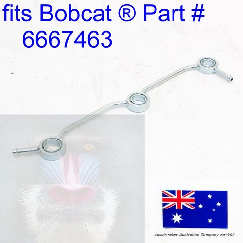 fits Bobcat Overflow Return Fuel Pipe 6667463 E32 E32i E34 E35 E35Z E35i E37 - Foto 1 di 16