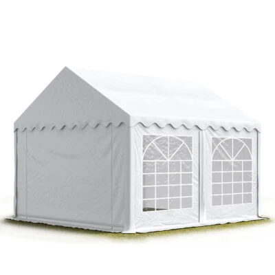 TOOLPORT Tenda per feste in PVC 4 x 4 m tenda per birra tenda da giardino tenda per feste gazebo bianco NUOVO