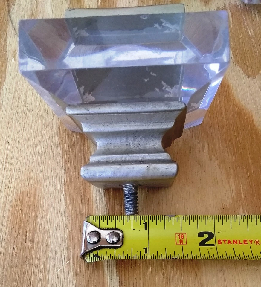 Lote de 3 herrajes de restauración con remates de plástico vintage Foto 3 de 4