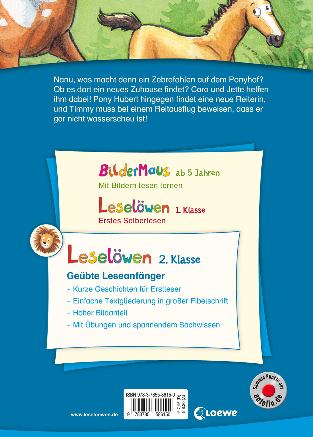 Thumbnail - Heike Wiechmann / Leselöwen 2. Klasse - Ponygeschichten