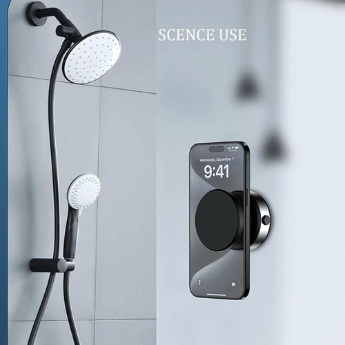 Electric Vacuum Magnetic Suction Cup Car Phone Holder Stand Mount 360° Rotation - Picture 8 of 11