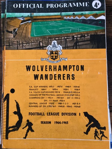 Wolves Wolverhampton Wanderers 1962/63 1963/64 1964/65 HOME programmes FREE POST - Picture 124 of 143