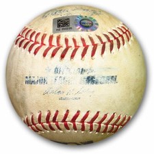 Rymer Liriano Game Used Baseball 9/9/14 Padres Reached on Error Dodgers HZ350235