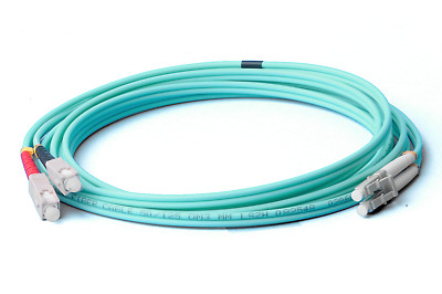 CONBIC  7m Fiber Optic LC SC Patch Cable Multimode OM3 Duplex 50/125 Fiber Optic